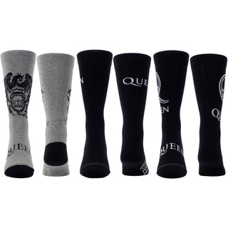 Queen Sock Gift Box: Logos (Multicolour) (UK Size 6.5 - 11)