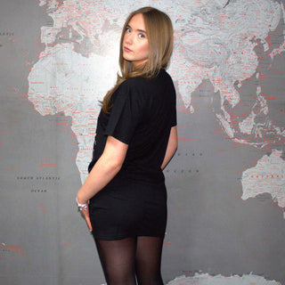 Queen Ladies T-Shirt Dress: Classic Crest
