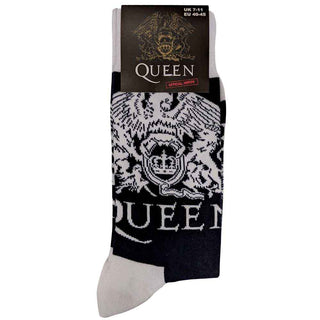 Queen Ankle Socks: White Crests