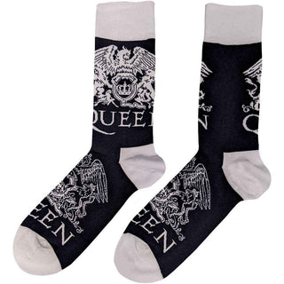 Queen Ankle Socks: White Crests