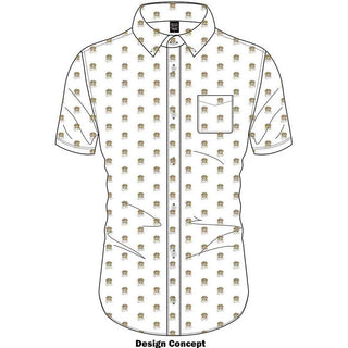 Queen Casual Shirt: Crest Pattern (All Over Print)