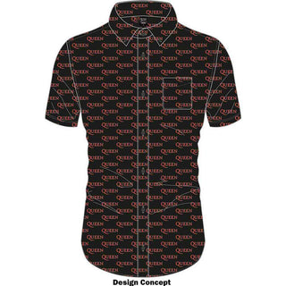 Queen Casual Shirt: Logo Pattern (All Over Print)