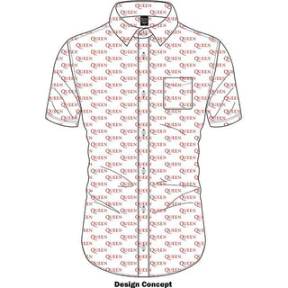 Queen Casual Shirt: Logo Pattern (All Over Print)