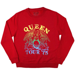 Queen Unisex Sweatshirt: Tour '75 Crest