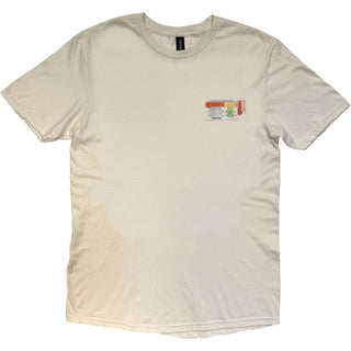 Queen T-Shirt: Budapest Ticket (Natural) (Back Print)