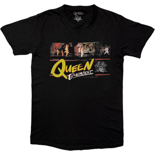 Queen T-Shirt: Budapest Stage (Black)