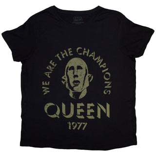 Queen Ladies Slim Fit T-Shirt: We Are The Champions