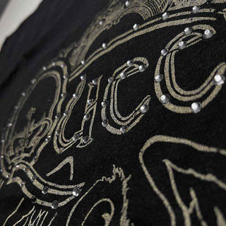 Queen Embellished T-Shirt: Ornate Crest