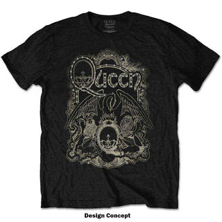 Queen Embellished T-Shirt: Ornate Crest