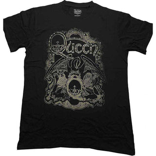 Queen Embellished T-Shirt: Ornate Crest