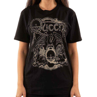 Queen Embellished T-Shirt: Ornate Crest
