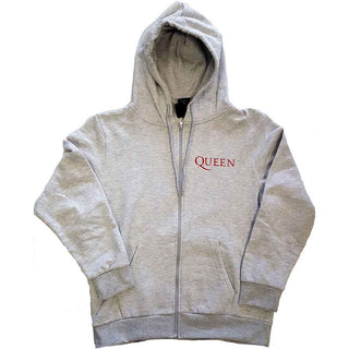 Queen Zipped Hoodie: Classic Crest (Back Print)