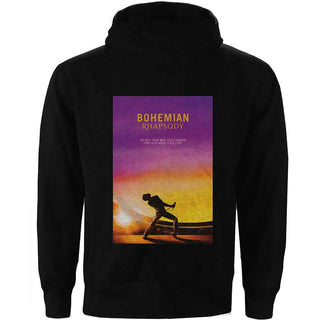 Queen Zipped Hoodie: Bohemian Rhapsody Movie Poster (Back Print)