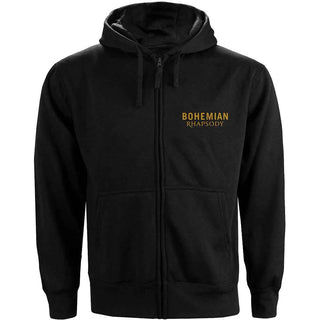 Queen Zipped Hoodie: Bohemian Rhapsody Movie Poster (Back Print)