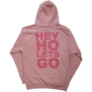 Ramones Pullover Hoodie: Pink Hey Ho Seal