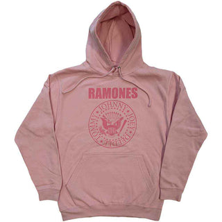 Ramones Pullover Hoodie: Pink Hey Ho Seal