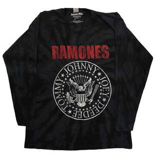 Ramones Unisex Long Sleeve T-Shirt: Presidential Seal (Black) (Wash Collection)