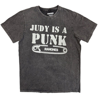 Ramones Stone Wash T-Shirt: Judy (Charcoal Grey)