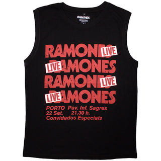 Ramones Tank T-Shirt: Concert (Black)