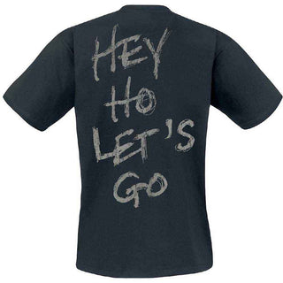 Ramones Unisex T-Shirt: Seal Hey Ho (Black) (Back Print)