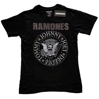 Ramones Embellished T-Shirt: Presidential Seal