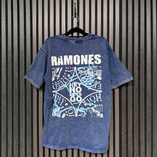 Ramones Unplugged T-Shirt: Presidential Seal Wash (Blue) (Back Print)