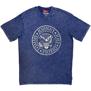 Ramones Unplugged T-Shirt: Presidential Seal Wash (Blue) (Back Print)