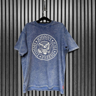 Ramones Unplugged T-Shirt: Presidential Seal Wash (Blue) (Back Print)