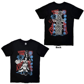 Red Hot Chili Peppers Carbon T-Shirt: Blood Sugar Sex Magik Tracklist (Black) (Back Print)