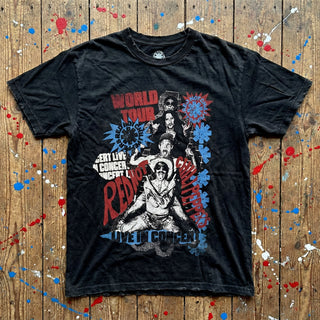 Red Hot Chili Peppers Carbon T-Shirt: Blood Sugar Sex Magik Tracklist (Black) (Back Print)