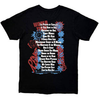 Red Hot Chili Peppers Carbon T-Shirt: Blood Sugar Sex Magik Tracklist (Black) (Back Print)
