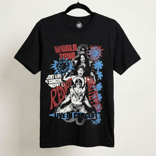 Red Hot Chili Peppers Carbon T-Shirt: Blood Sugar Sex Magik Tracklist (Black) (Back Print)