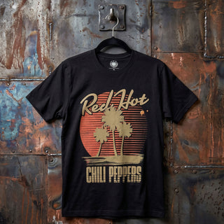 Red Hot Chili Peppers Premium Carbon T-Shirt: Palms (Black)