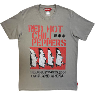 Red Hot Chili Peppers  Unplugged T-Shirt: Oakland Arena (Grey)