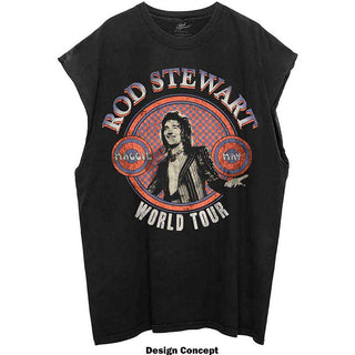 Rod Stewart Vest T-Shirt: World Tour