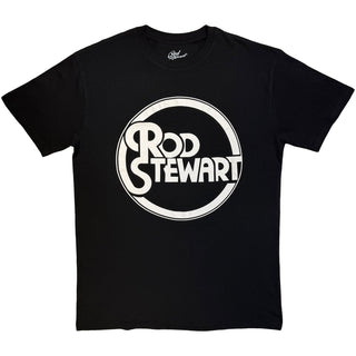 Rod Stewart T-Shirt: Circle Logo Mono (Black)