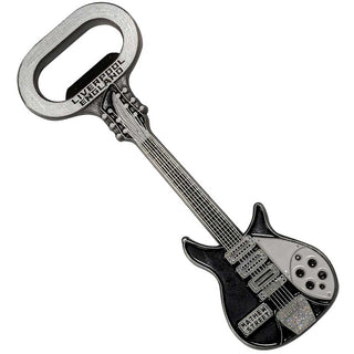 Rock Off Bottle Opener: Mathew Street B&W Guitar