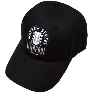 Rock Off Baseball Cap: Mathew St Guitar (Black)