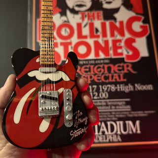 The Rolling Stones Mini Guitar: Tongue & Lips