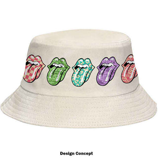 The Rolling Stones Bucket Hat: Multi-Tongue Pattern