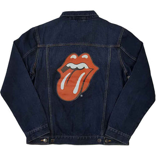 The Rolling Stones Denim Jacket: Classic Tongue (Back Print)