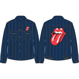 The Rolling Stones Denim Jacket: Classic Tongue (Back Print)
