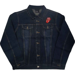 The Rolling Stones Denim Jacket: Classic Tongue (Back Print)