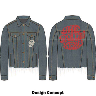 The Rolling Stones Ladies Denim Jacket: Script