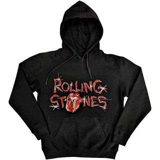 The Rolling Stones Pullover Hoodie: Hackney Diamonds Glass Logo (Back Print)