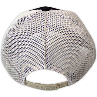 The Rolling Stones Unisex Mesh Back Cap: 70s Logo Emblem (Black & Natural)