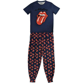 The Rolling Stones Unisex Pyjamas: Classic Tongue