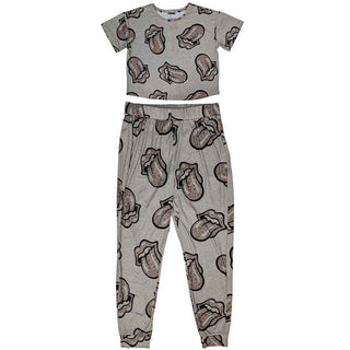 The Rolling Stones Ladies Pyjamas: Heart Tongue