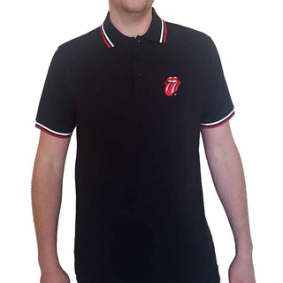 The Rolling Stones Unisex Polo Shirt: Classic Tongue