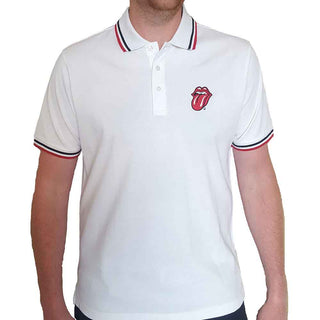 The Rolling Stones Unisex Polo Shirt: Classic Tongue